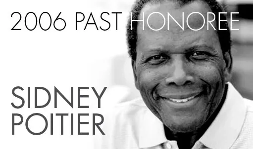 Archived Marian Anderson Award honoree image featuring Sidney Poitier, who won the Best Actor Oscar in 1964